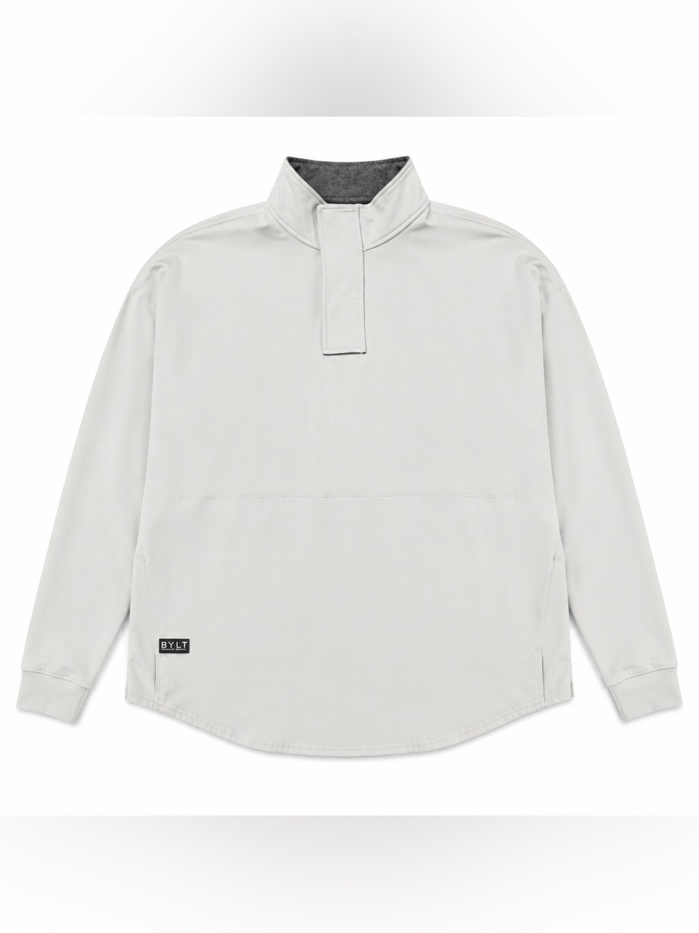 BYLT Elite+ Fairway Drop Cut Pullover M Gray 1/4 Snap Golf UPF 50